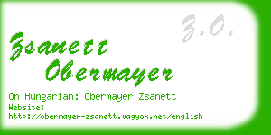 zsanett obermayer business card